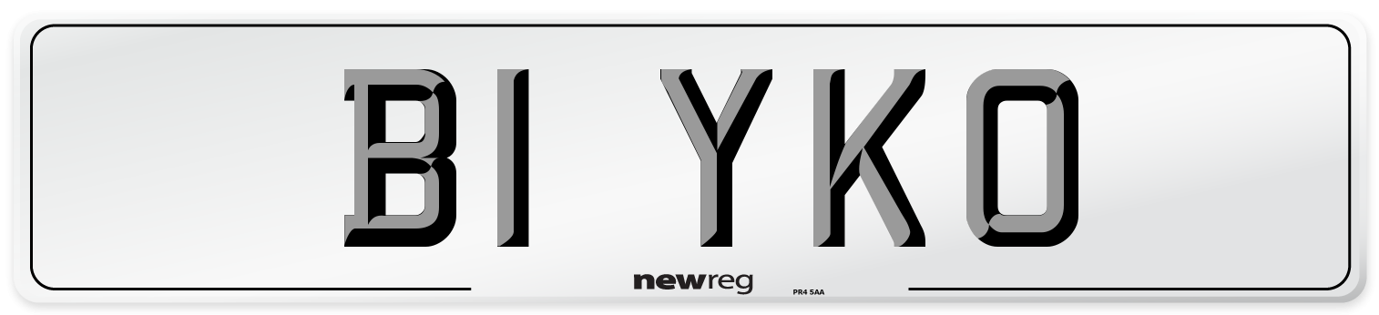 B1 YKO Number Plate from New Reg